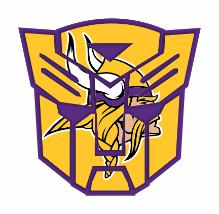 Autobots Minnesota Vikings logo iron on paper